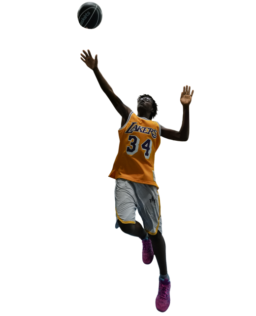 Dribbel, pass, killer dunk.